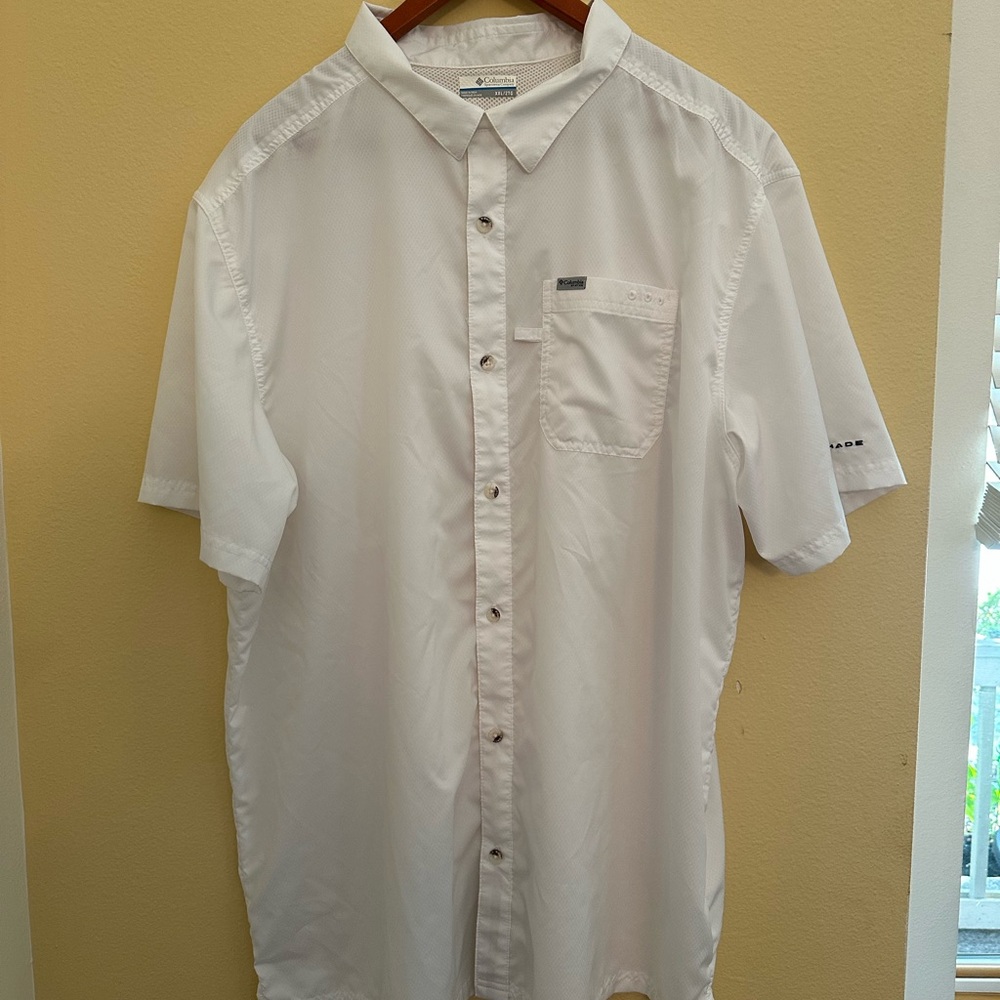 Men’s PFG Slack Tide™ Camp Shirt White Size XXL - Picture 2 of 9